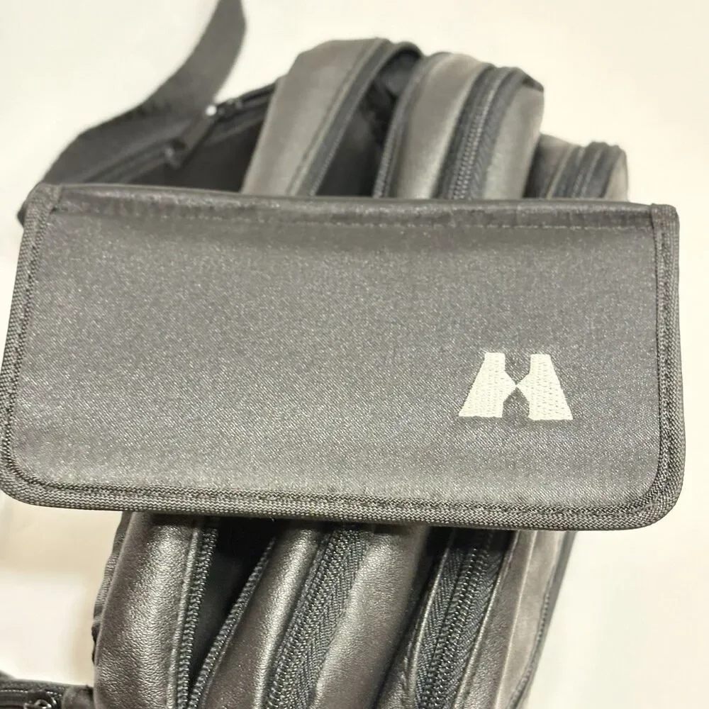 Black Vintage Nikon Leatherette Waist/Fanny Pack / Cross Body Bag